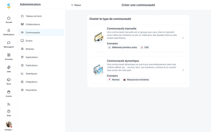 Type Communaute