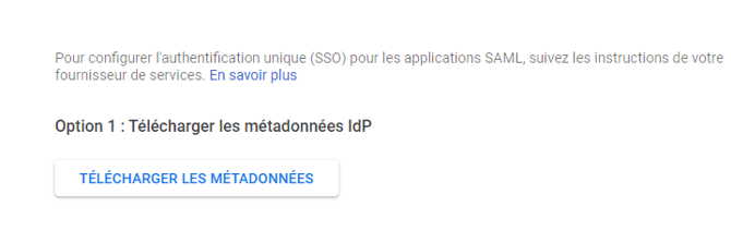 telechargement des metadonnees