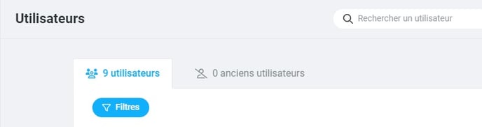 Bouton filtres